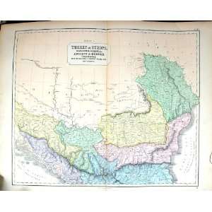   Map C1855 Turkey Europe Macedonia Greece Walachia Belgrade Home