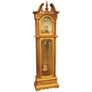  Edward Meyer Oak Grandfather Clock W Glass Everything 