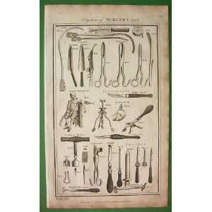 SURGERY Surgical Instruments for Lithotomy Trepanning Trochars   1788 