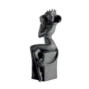  Royal Copenhagen Zodiac Leo Female Black Figurine