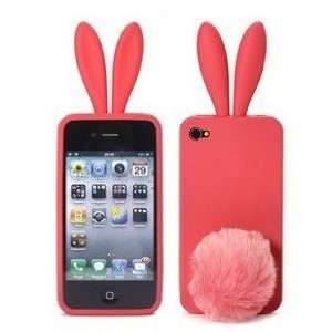 Iphone 4 Soft Bunny Rabbit Rabito Red Case ~Ship From Usa 