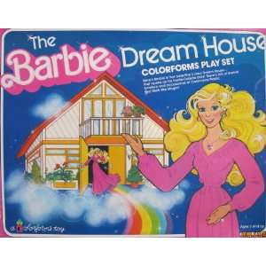  The BARBIE DREAM HOUSE COLORFORMS Play Set w Inside 