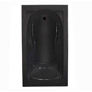   .178 Cadet Bath Tub with Molded In Armrests and Elbow Supports, Black