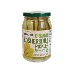 Woodstock Farms Kosher Dill Pickles, Planks (12x16 OZ)  