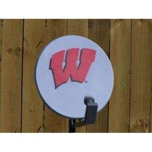    Wisconsin Badgers NCAA Satellite Dish Cover: Sports & Outdoors