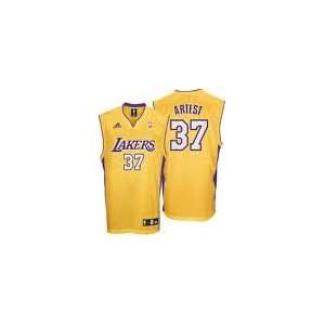  adidas Los Angeles Lakers Ron Artest Replica Road Jersey 