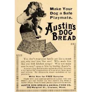   Bread & Animal Food Boston Terrier   Original Print Ad