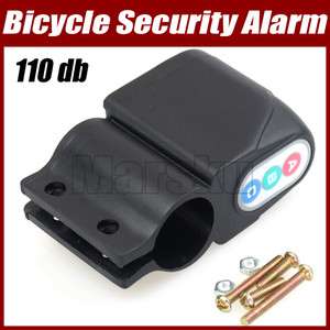   Bicycle Security Alarm 110 db Audible Sound Lock Waterproof  
