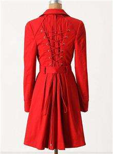 New Anthropologie Pansy Corset Trench 2 10 12  
