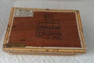 Old Cigar Box   50 Caballeros   Suerdieck S/A Bahia BRAZIL  