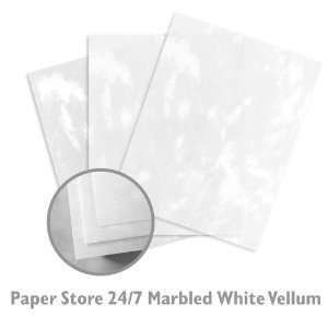  Translucent Vellum Inkjet Marbled White Paper   50/Package 