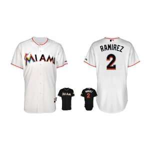 : Miami Marlins Authentic MLB Jerseys Hanley Ramirez WHITE Cool Base 