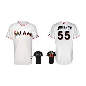  Miami Marlins Authentic MLB Jerseys Josh Johnson WHITE Cool Base 