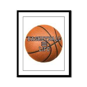  Framed Panel Print Basketball Equals Life 