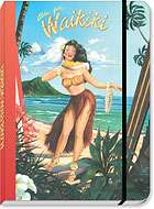 HAWAIIAN Vintage Travel Notebook HAWAII Journal Surfing  