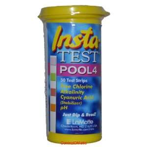  Insta TEST POOL4 Pool and Spa Test Strips, Free Chlorine 
