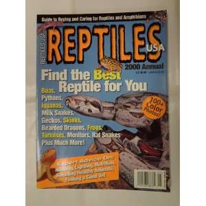 Reptiles USA 2000 Annual Phillip Samuelson Books