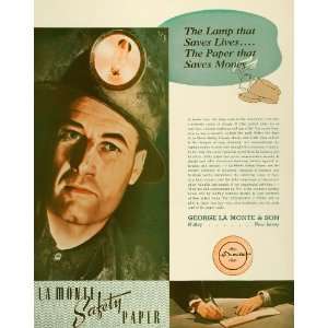  1941 Ad George La Monte & Son Nutley NJ Safety Paper Coal 