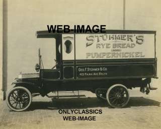 OLD STUHMERS BREAD TRUCK BROOKLYN NY PHOTO AUTOMOBILIA  