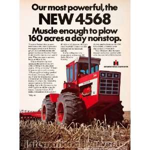  1975 Ad International Harvester 4568 Tractor Plow 