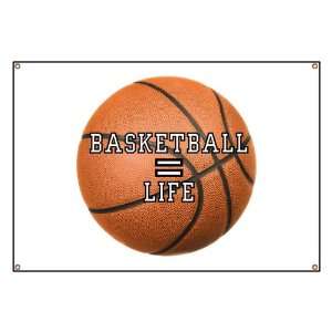  Banner Basketball Equals Life 