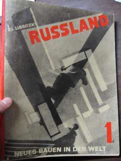 1930 RUSSIAN AVANTGARDE ARCHITECTURE BOOK EL LISSITZKY  