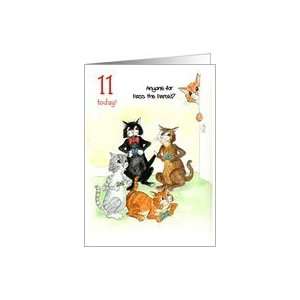   Card for 11 yr old   Cats Playing Video Game Card Toys & Games