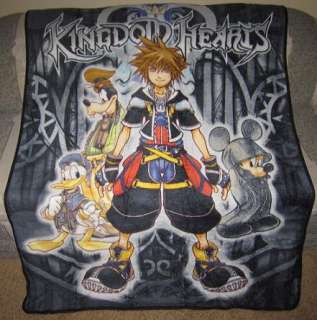 New Kingdom Hearts 2 Game Soft Plush Blanket Sora Anime  