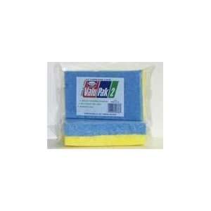  2 PK CELLULOSE SPONGE / SCRUBBER   BLUE / BLUE