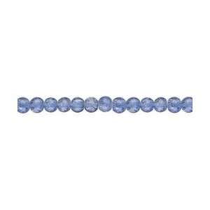   Round 6mm 85/Pkg Cracked Blue BB85 3006; 3 Items/Order: Home & Kitchen