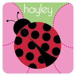 Lady Bug Square Stickers