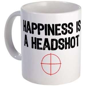 Happiness is a Headshot Geek Mug by   Kitchen 