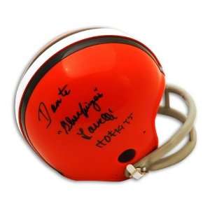  Dante Lavelli Autographed Cleveland Browns Mini Helmet 