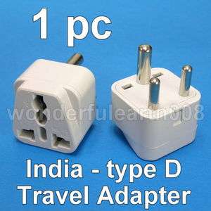 India AC Power Plug Travel Adapter Converter Brand New  