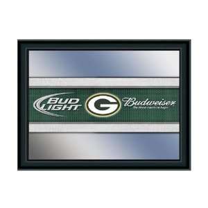  Green Bay Packers Budweiser & Bud Light NFL Beer Mirror 
