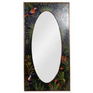    Jungle Wall Mirror with Original Hand Painting: Home & Kitchen