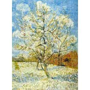 Hand Made Oil Reproduction   Vincent Van Gogh   32 x 44 inches   Peach 