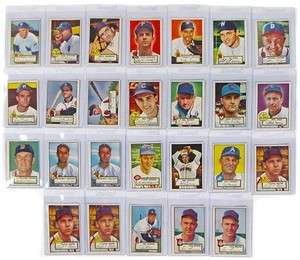 1952 Topps Baseball (26 Card Lot   22 Different)  