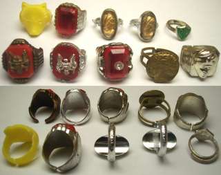 Vintage Toy Ring Auction Last Lot #21 (51) Rings!  