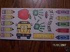 Sticker sheet~BACK TO SCHOOL~bus,Litt​le bookworm,crayon