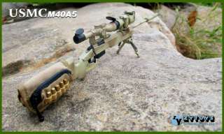 P05 03 1/6 Scale ZYToys Sniper Rifle Set USMC M40A5  