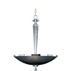   Bowl Pendant with Black Tie Glass Shade 32004BTPS: Home Improvement