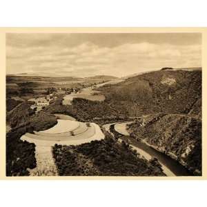 1932 Sauer River Sure Valley Bourscheid Ardennes Luxembourg Landscape 