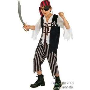  Kids Captain Skully Pirate Costume (Size:MD 8 10): Toys 