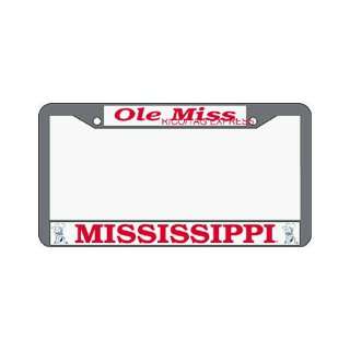  Ole Miss Rebels Chrome License Plate Frame **: Sports 