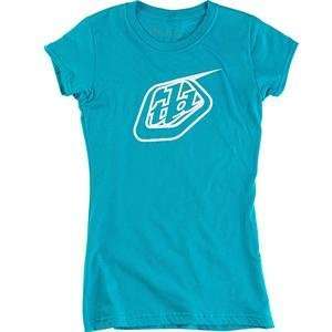  Troy Lee Designs Womens Logo T Shirt   Medium/Turquoise 