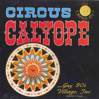 CALLIOPE Circus Clown Carvnival Birthday Band Organ CD  
