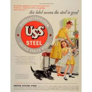 1946 Ad USS Steel United States Kitchen Keith Ward   Original Print Ad