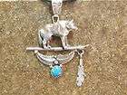 Navajo Man In The Maze Pendant Overlay Sterling Silver Native American 