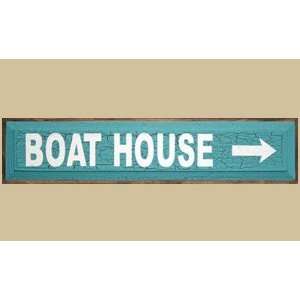   Gifts CV836BTH 8 in. x 36 in. Boat House Sign Patio, Lawn & Garden